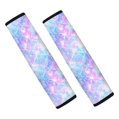 Galaxy Mermaid Scales Pattern Print Car Seat Belt Covers