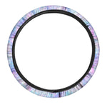 Galaxy Mermaid Scales Pattern Print Car Steering Wheel Cover