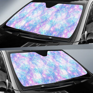 Galaxy Mermaid Scales Pattern Print Car Sun Shade GearFrost