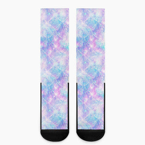 Galaxy Mermaid Scales Pattern Print Crew Socks