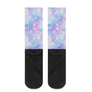 Galaxy Mermaid Scales Pattern Print Crew Socks