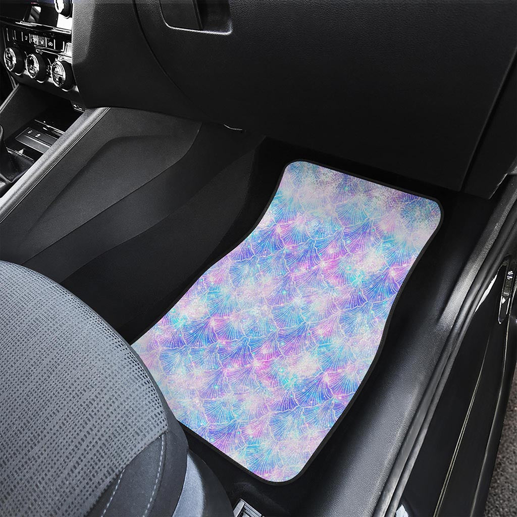 Galaxy Mermaid Scales Pattern Print Front and Back Car Floor Mats
