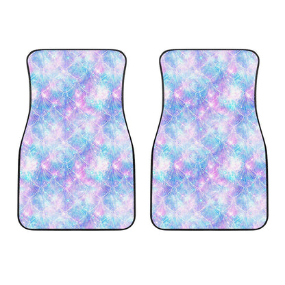 Galaxy Mermaid Scales Pattern Print Front Car Floor Mats