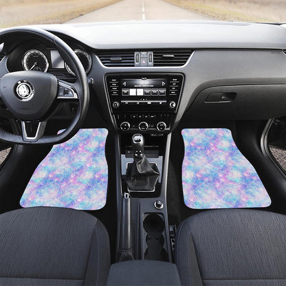 Galaxy Mermaid Scales Pattern Print Front Car Floor Mats
