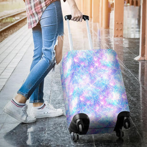 Galaxy Mermaid Scales Pattern Print Luggage Cover GearFrost