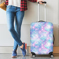 Galaxy Mermaid Scales Pattern Print Luggage Cover