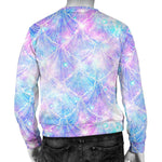 Galaxy Mermaid Scales Pattern Print Men's Crewneck Sweatshirt GearFrost