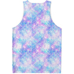 Galaxy Mermaid Scales Pattern Print Men's Tank Top