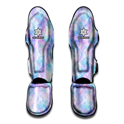 Galaxy Mermaid Scales Pattern Print Muay Thai Shin Guard