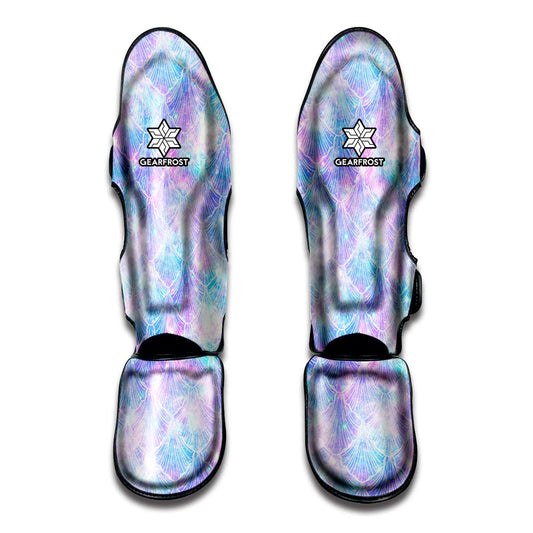 Galaxy Mermaid Scales Pattern Print Muay Thai Shin Guard