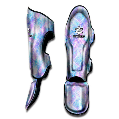 Galaxy Mermaid Scales Pattern Print Muay Thai Shin Guard