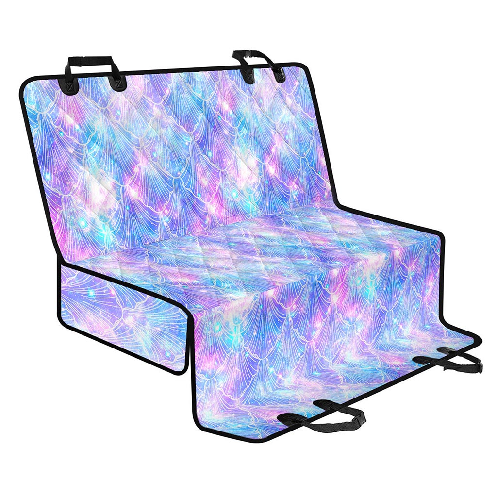 Galaxy Mermaid Scales Pattern Print Pet Car Back Seat Cover