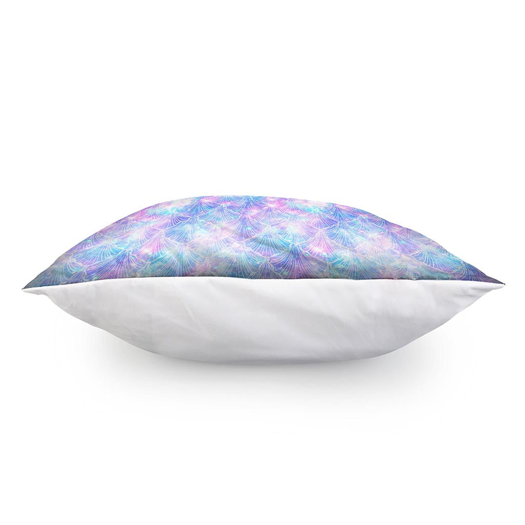 Galaxy Mermaid Scales Pattern Print Pillow Cover