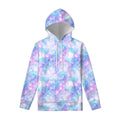 Galaxy Mermaid Scales Pattern Print Pullover Hoodie