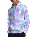 Galaxy Mermaid Scales Pattern Print Pullover Hoodie