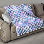 Galaxy Mermaid Scales Pattern Print Quilt