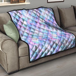 Galaxy Mermaid Scales Pattern Print Quilt