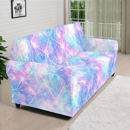 Galaxy Mermaid Scales Pattern Print Sofa Cover