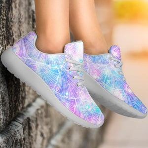 Galaxy Mermaid Scales Pattern Print Sport Shoes GearFrost