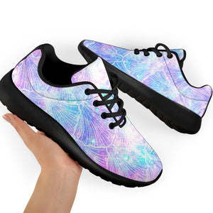 Galaxy Mermaid Scales Pattern Print Sport Shoes GearFrost