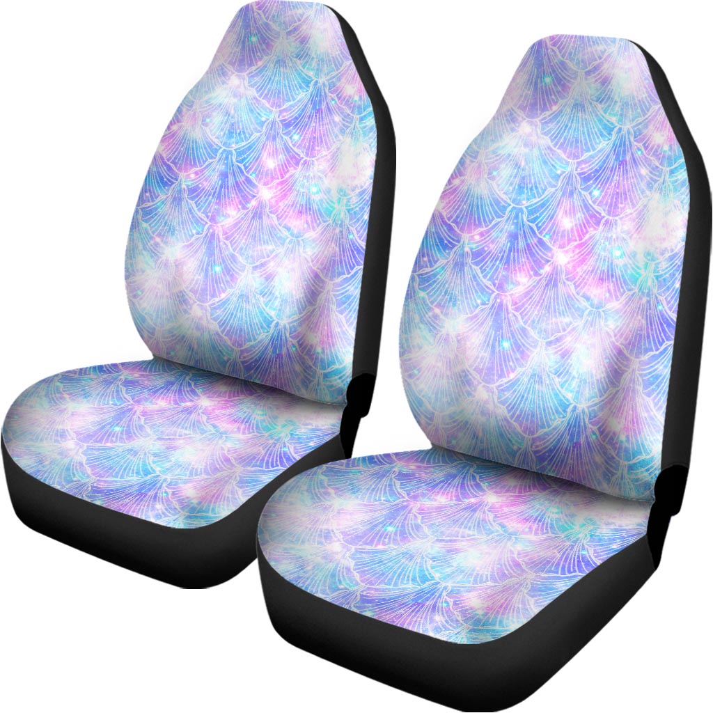 Galaxy Mermaid Scales Pattern Print Universal Fit Car Seat Covers