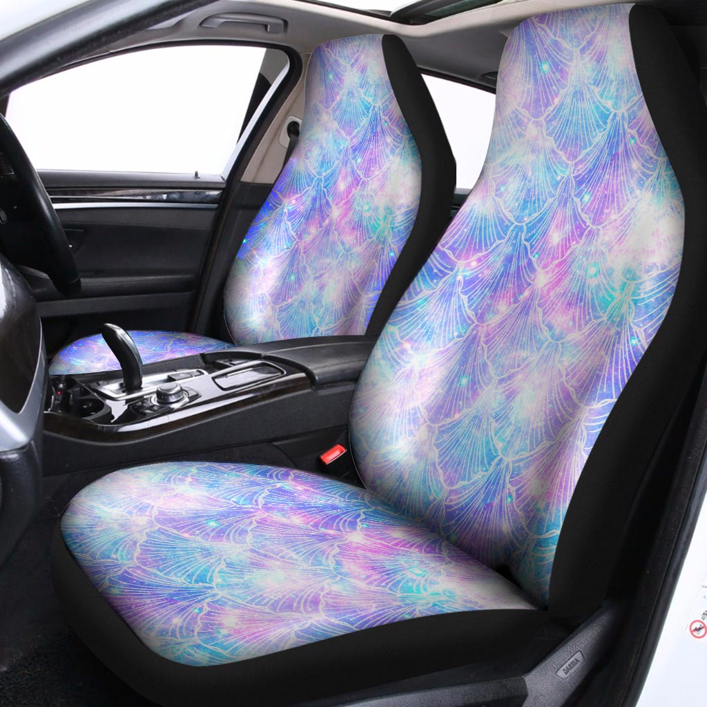 Galaxy Mermaid Scales Pattern Print Universal Fit Car Seat Covers