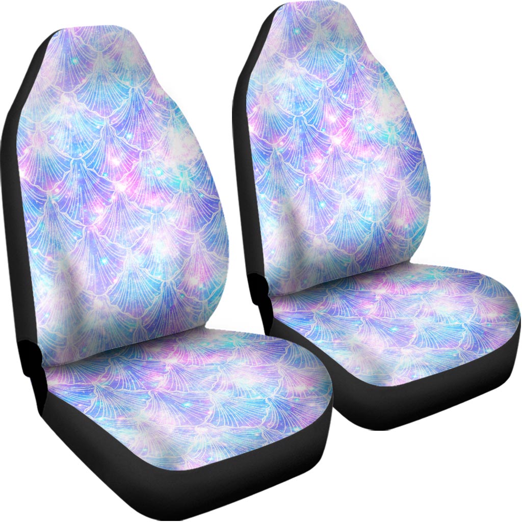 Galaxy Mermaid Scales Pattern Print Universal Fit Car Seat Covers