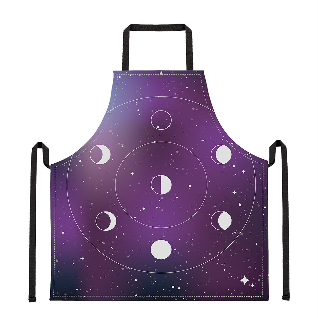 Galaxy Moon Phase Print Apron