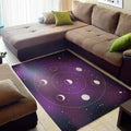Galaxy Moon Phase Print Floor Mat
