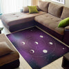 Galaxy Moon Phase Print Area Rug