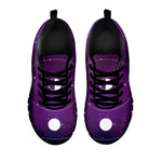 Galaxy Moon Phase Print Black Sneakers