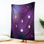 Galaxy Moon Phase Print Blanket