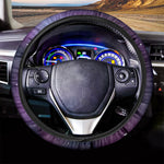 Galaxy Moon Phase Print Car Steering Wheel Cover