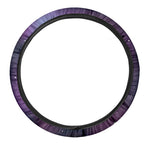 Galaxy Moon Phase Print Car Steering Wheel Cover