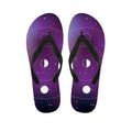Galaxy Moon Phase Print Flip Flops