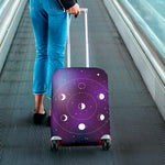 Galaxy Moon Phase Print Luggage Cover