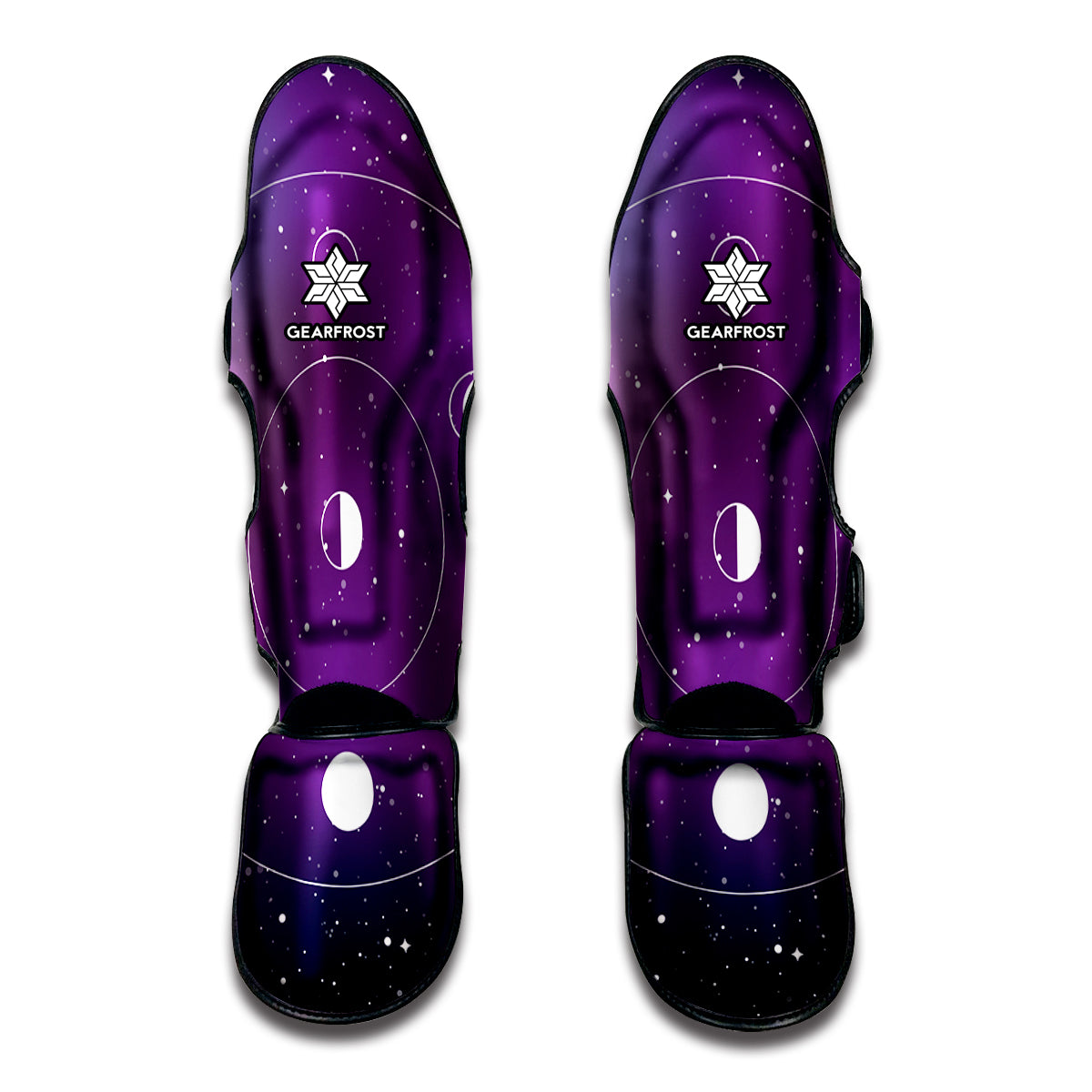 Galaxy Moon Phase Print Muay Thai Shin Guard