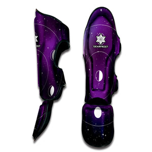 Galaxy Moon Phase Print Muay Thai Shin Guard