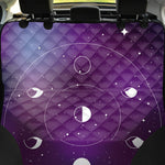 Galaxy Moon Phase Print Pet Car Back Seat Cover