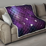 Galaxy Moon Phase Print Quilt