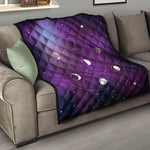 Galaxy Moon Phase Print Quilt