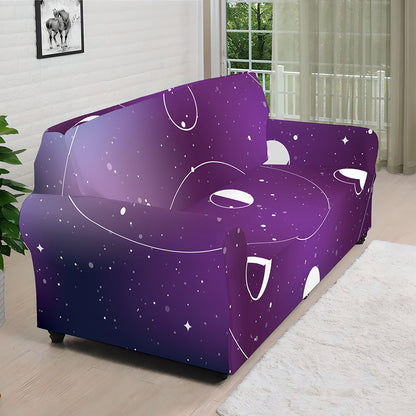 Galaxy Moon Phase Print Sofa Cover