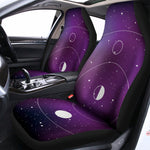 Galaxy Moon Phase Print Universal Fit Car Seat Covers