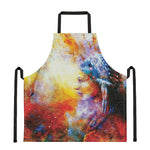 Galaxy Native Indian Woman Print Apron
