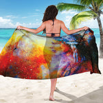 Galaxy Native Indian Woman Print Beach Sarong Wrap