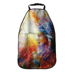 Galaxy Native Indian Woman Print Car Seat Organizers