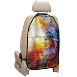 Galaxy Native Indian Woman Print Car Seat Organizers