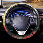 Galaxy Native Indian Woman Print Car Steering Wheel Cover