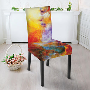 Galaxy Native Indian Woman Print Dining Chair Slipcover