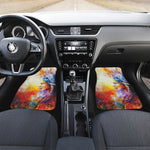 Galaxy Native Indian Woman Print Front and Back Car Floor Mats